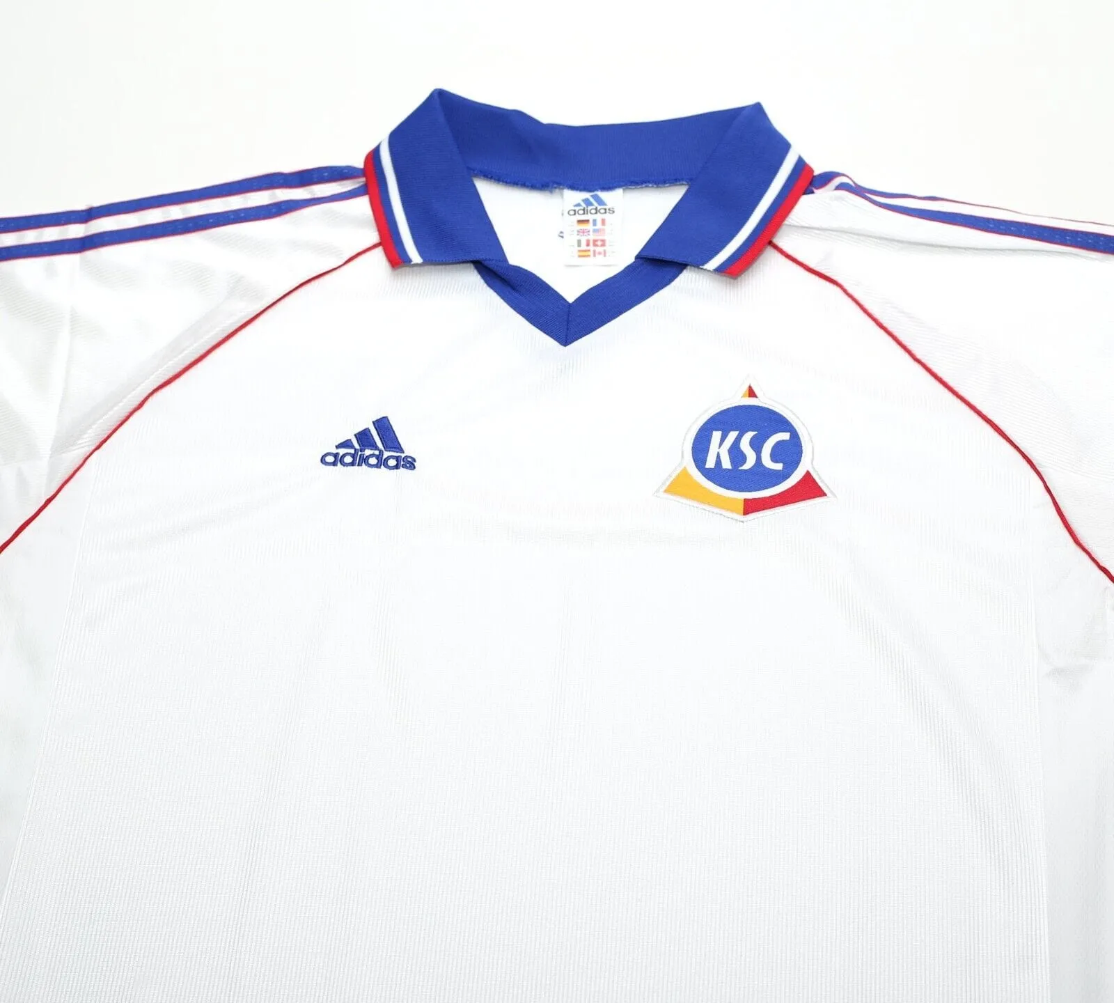 1998/99 KARLSRUHE SC Vintage adidas Home Football Shirt Jersey (XXL) BNWOT