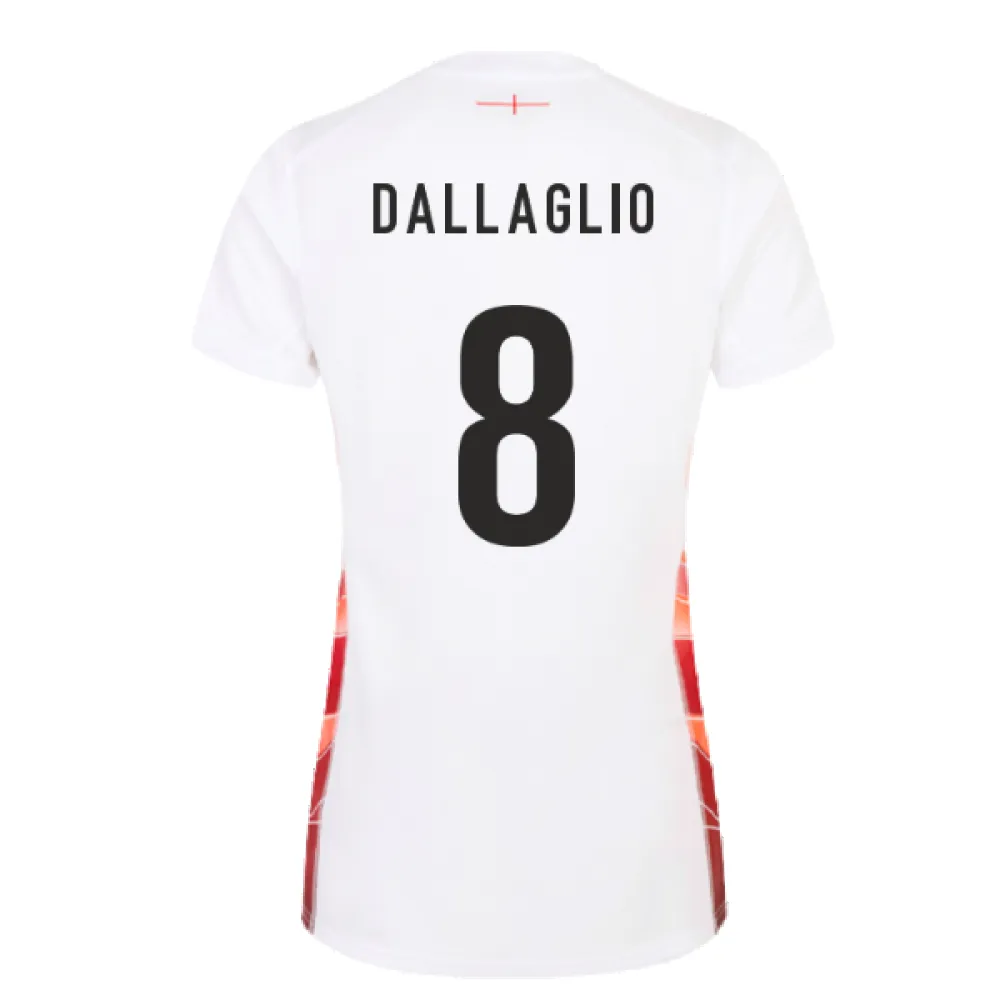 2023-2024 England Rugby Red Roses Rugby Jersey (Ladies) (Dallaglio 8)