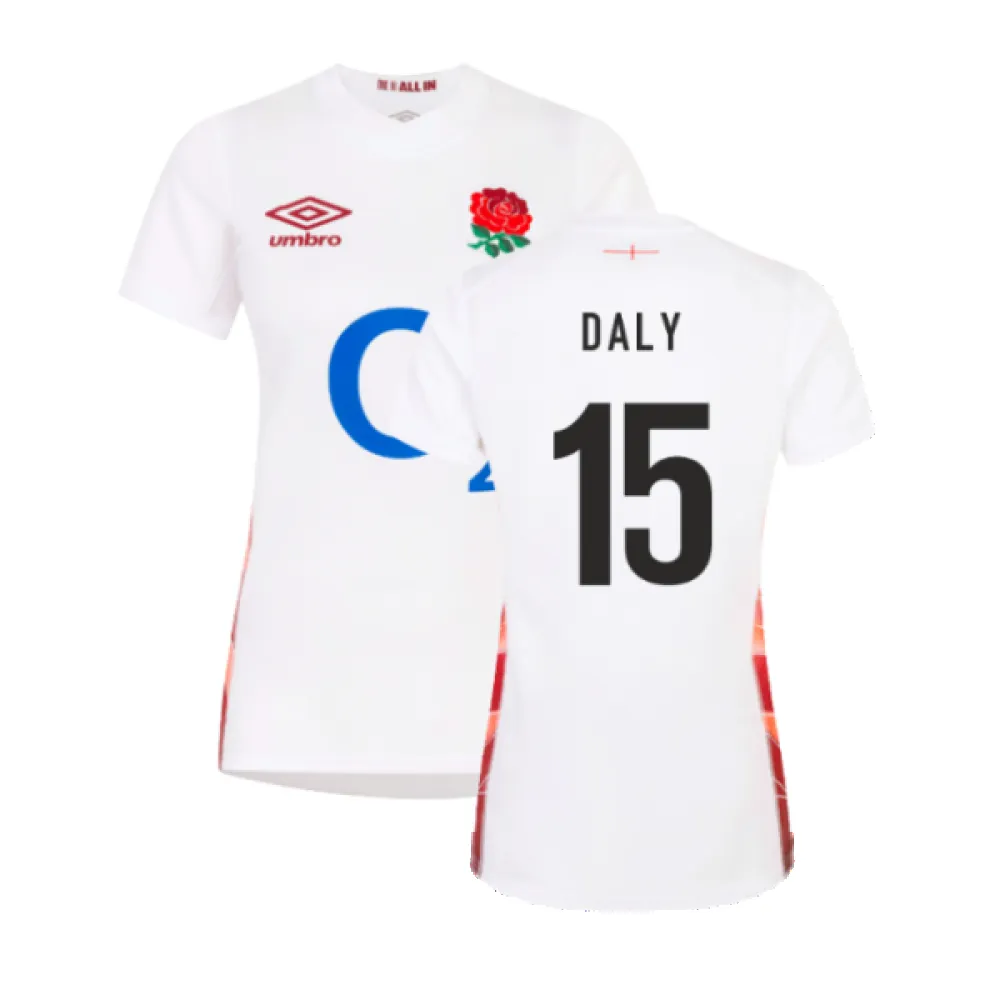 2023-2024 England Rugby Red Roses Rugby Jersey (Ladies) (Daly 15)