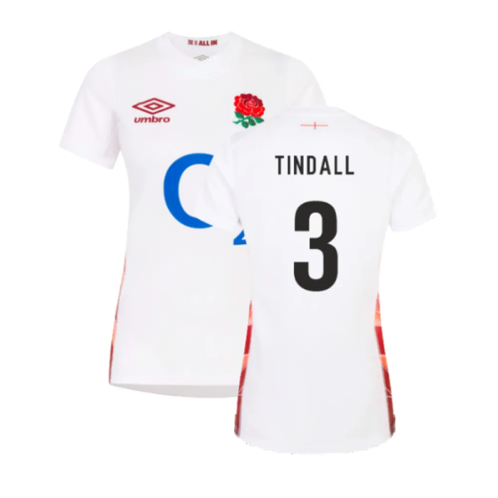 2023-2024 England Rugby Red Roses Rugby Jersey (Ladies) (Tindall 3)