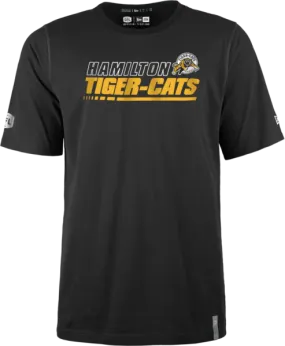 2024 Hamilton Tiger-Cats CFL Football New Era Reign Logo Sideline T Shirt  - Black