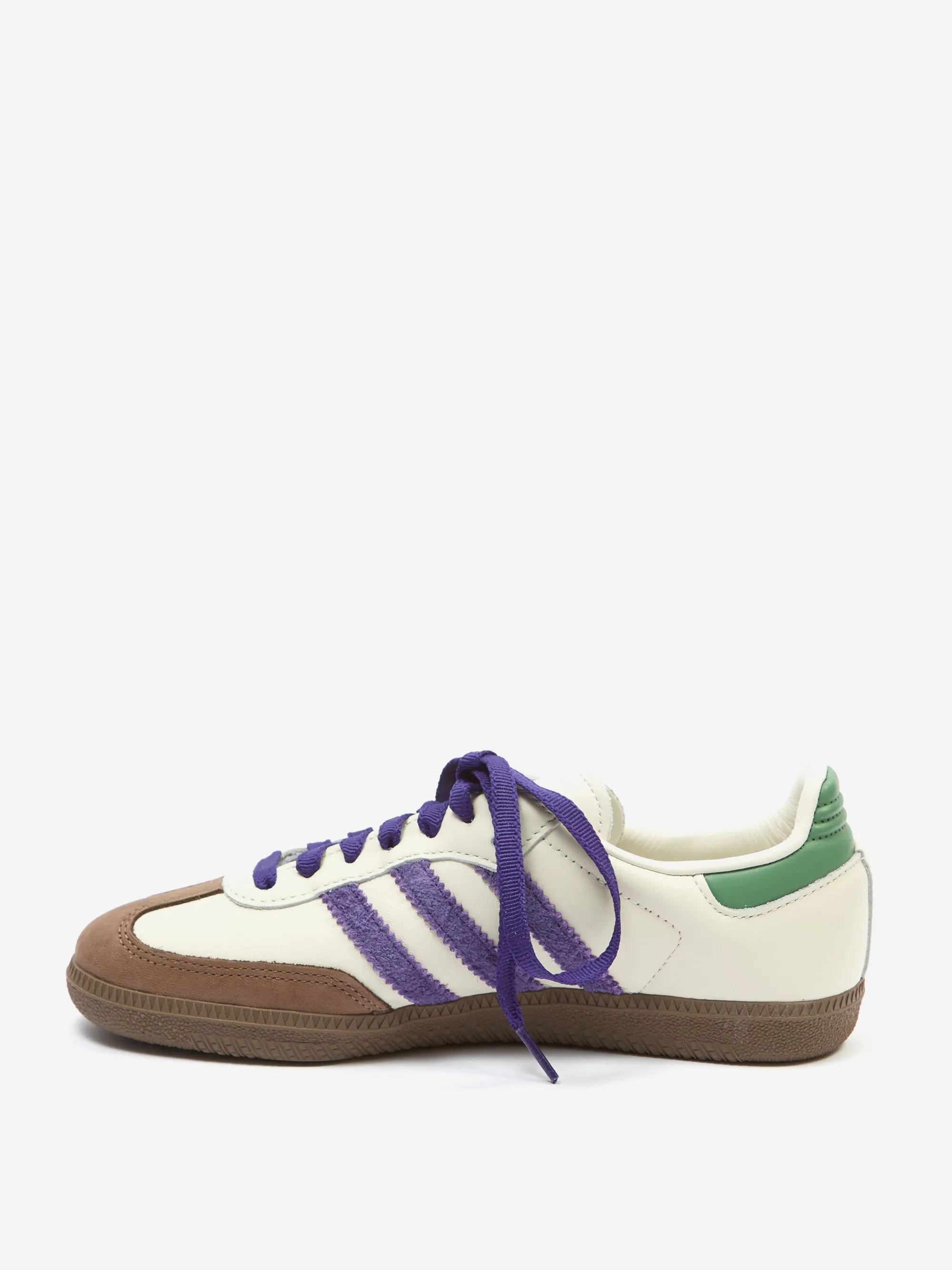 Adidas Samba OG - Off White/Purple/Preloved Green