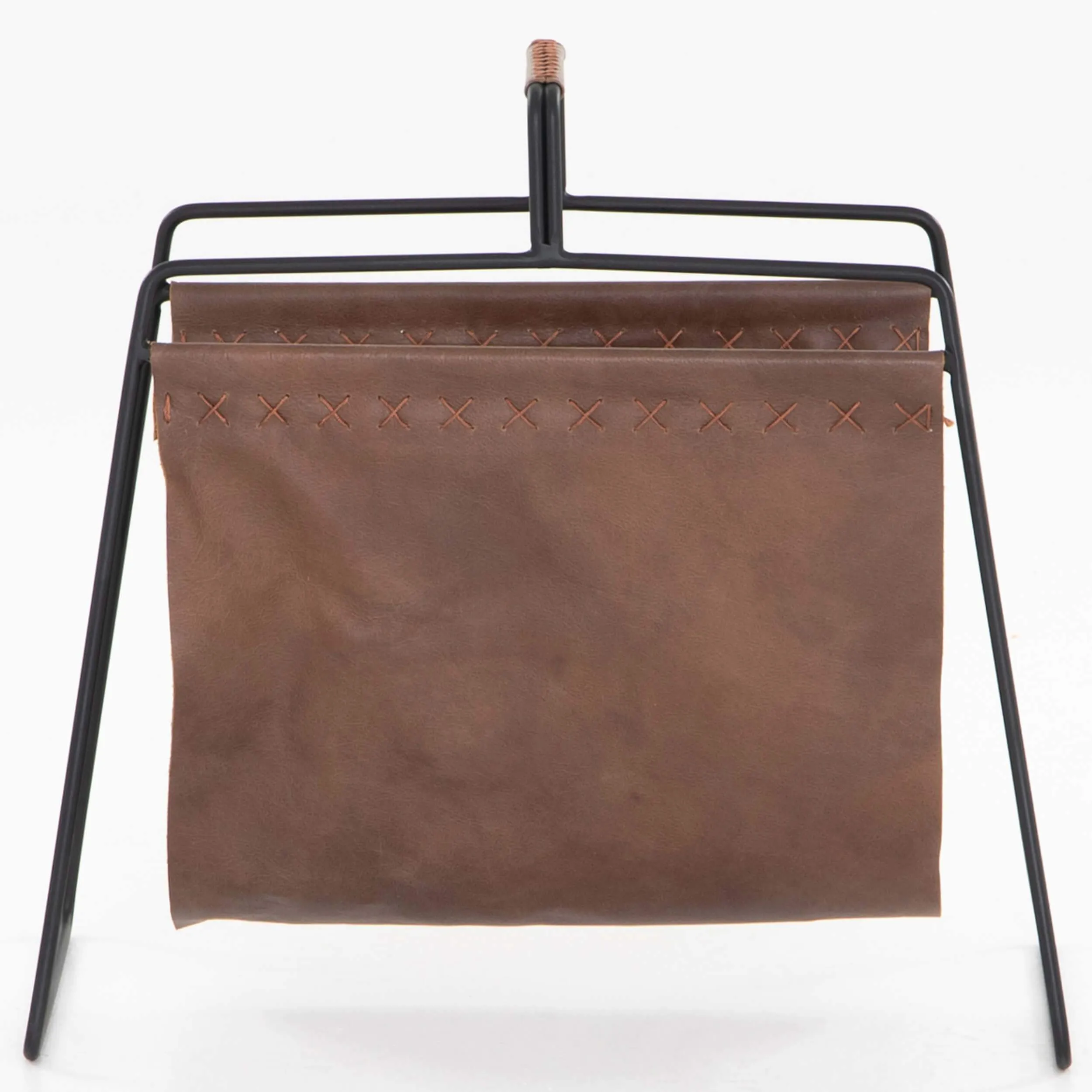 Aesop Magazine Rack, Patina Brown