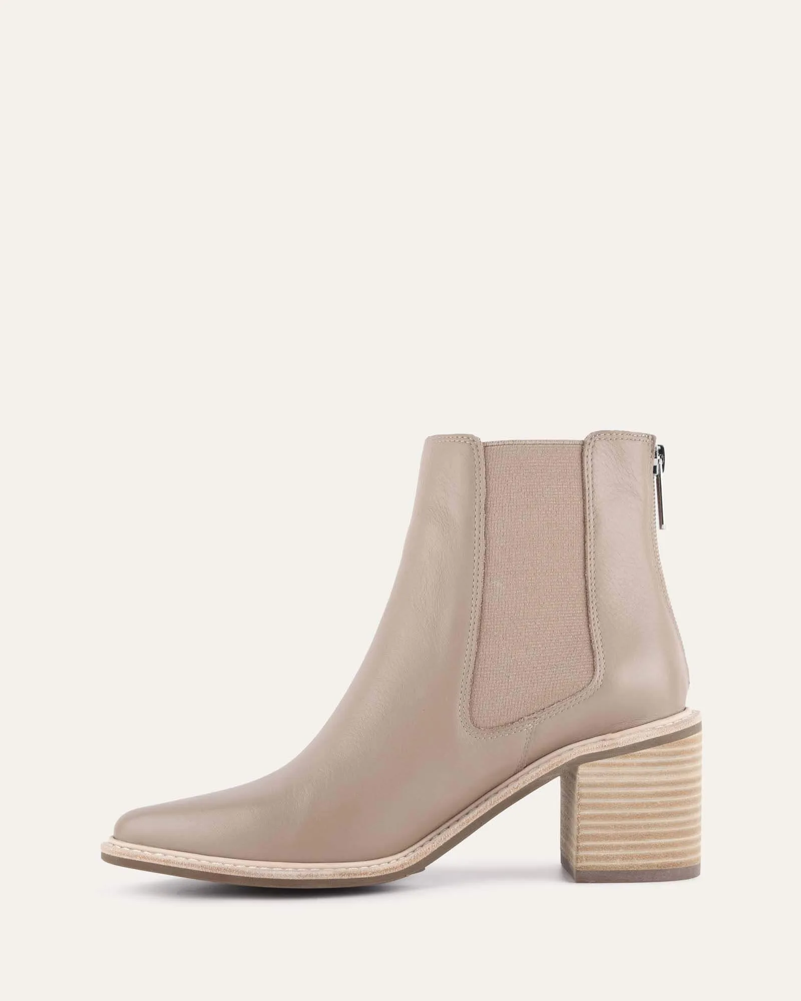 ALLURE MID ANKLE BOOTS TAUPE LEATHER