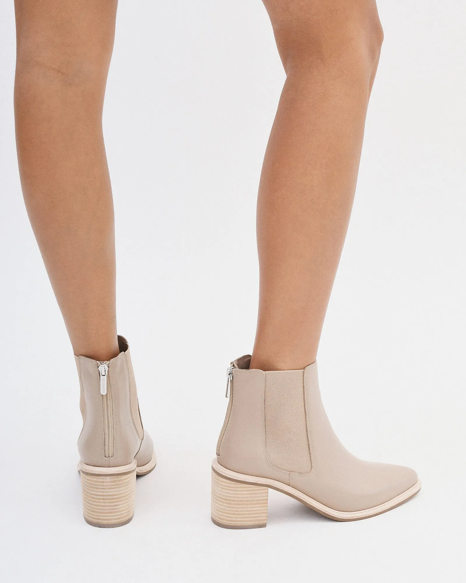 ALLURE MID ANKLE BOOTS TAUPE LEATHER