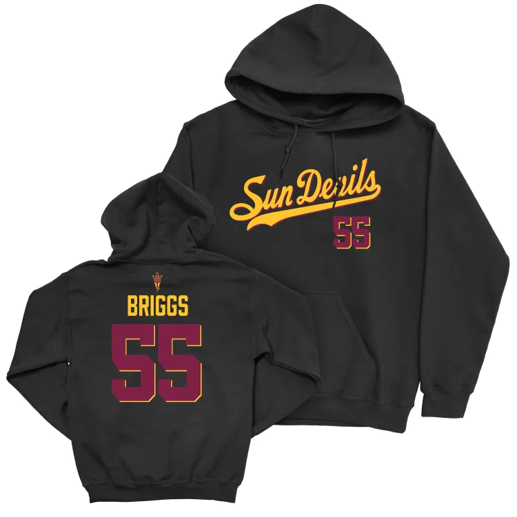 Arizona State Football Black Script Hoodie - Cade Briggs