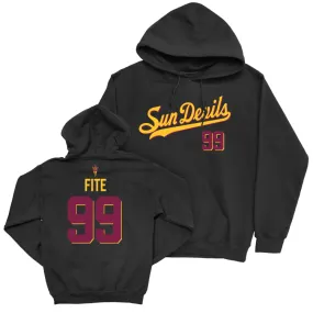 Arizona State Football Black Script Hoodie - CJ Fite