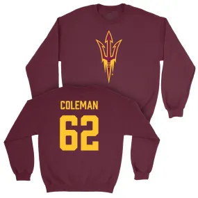 Arizona State Football Maroon Legacy Crew  - Ben Coleman