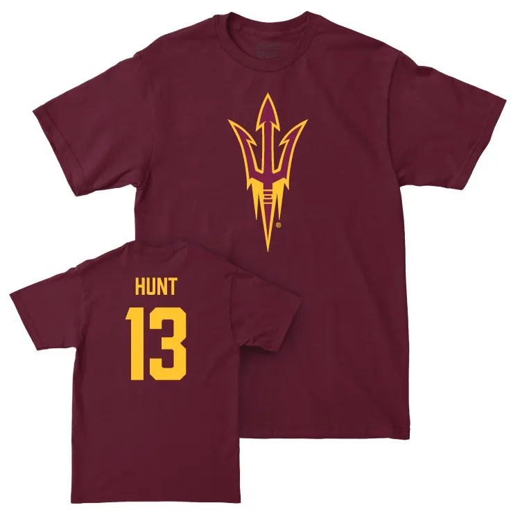 Arizona State Football Maroon Legacy Tee - Christian Hunt