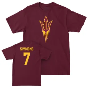 Arizona State Football Maroon Legacy Tee - Shamari Simmons