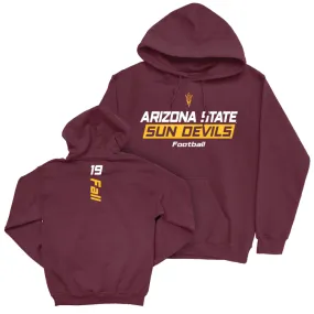 Arizona State Football Maroon Rush Hoodie - Adama Fall