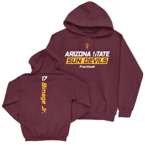 Arizona State Football Maroon Rush Hoodie - Rodney Bimage Jr