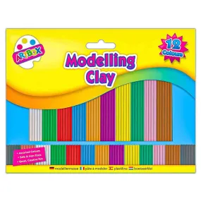 Artbox Modelling Clay 12 Assorted Colours