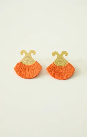 Artisanal Handwoven Stud Earrings