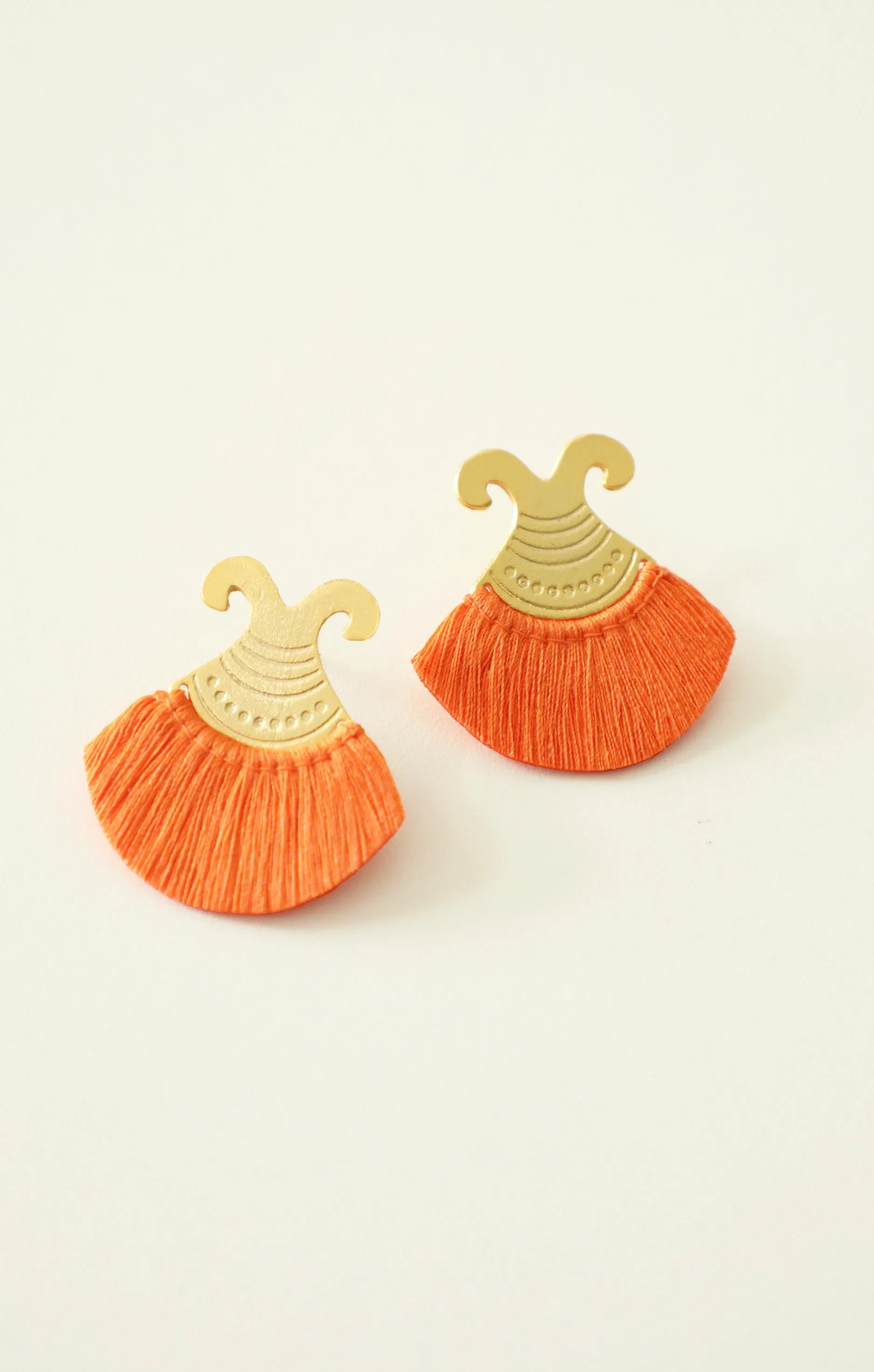 Artisanal Handwoven Stud Earrings