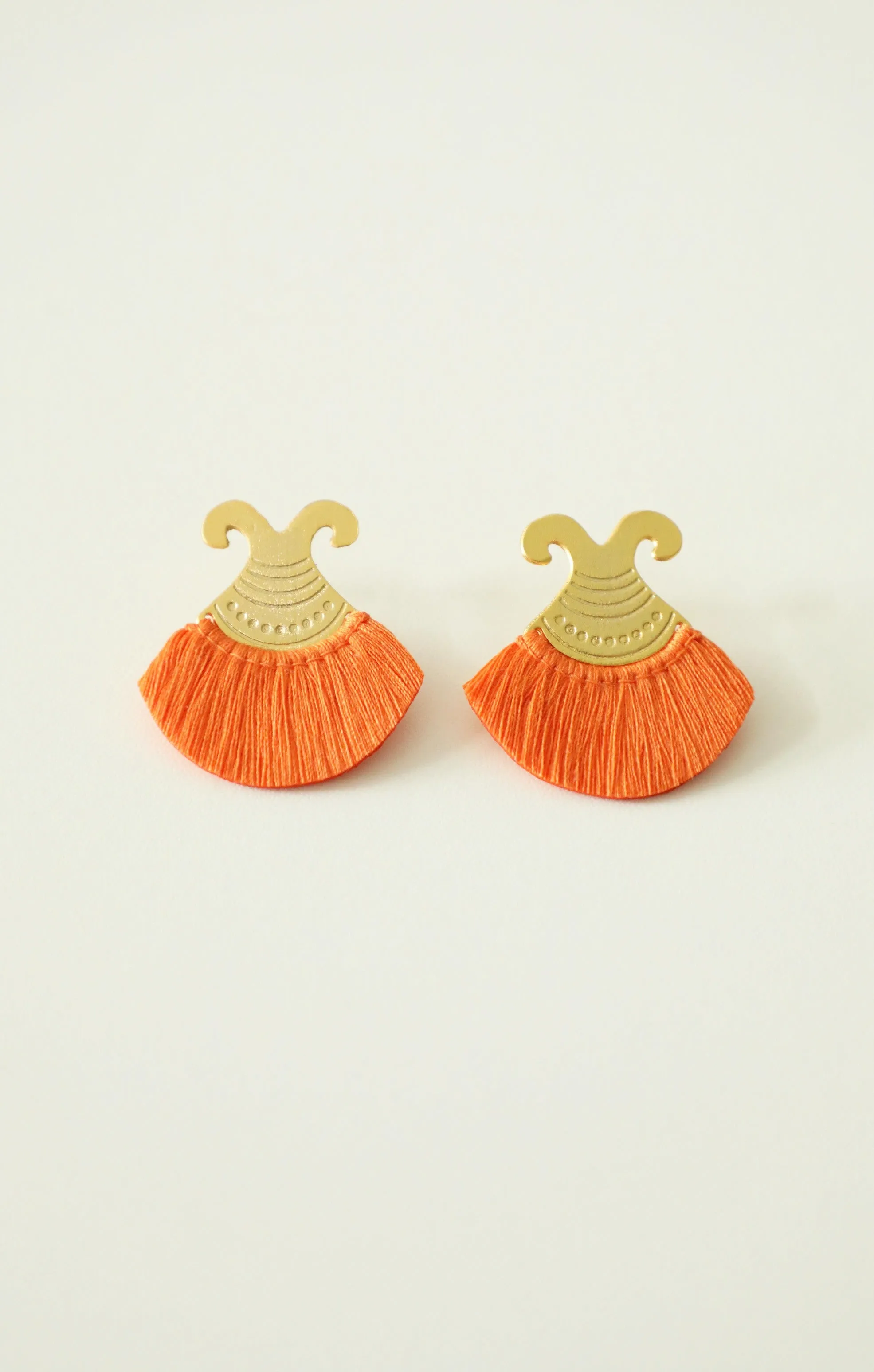 Artisanal Handwoven Stud Earrings