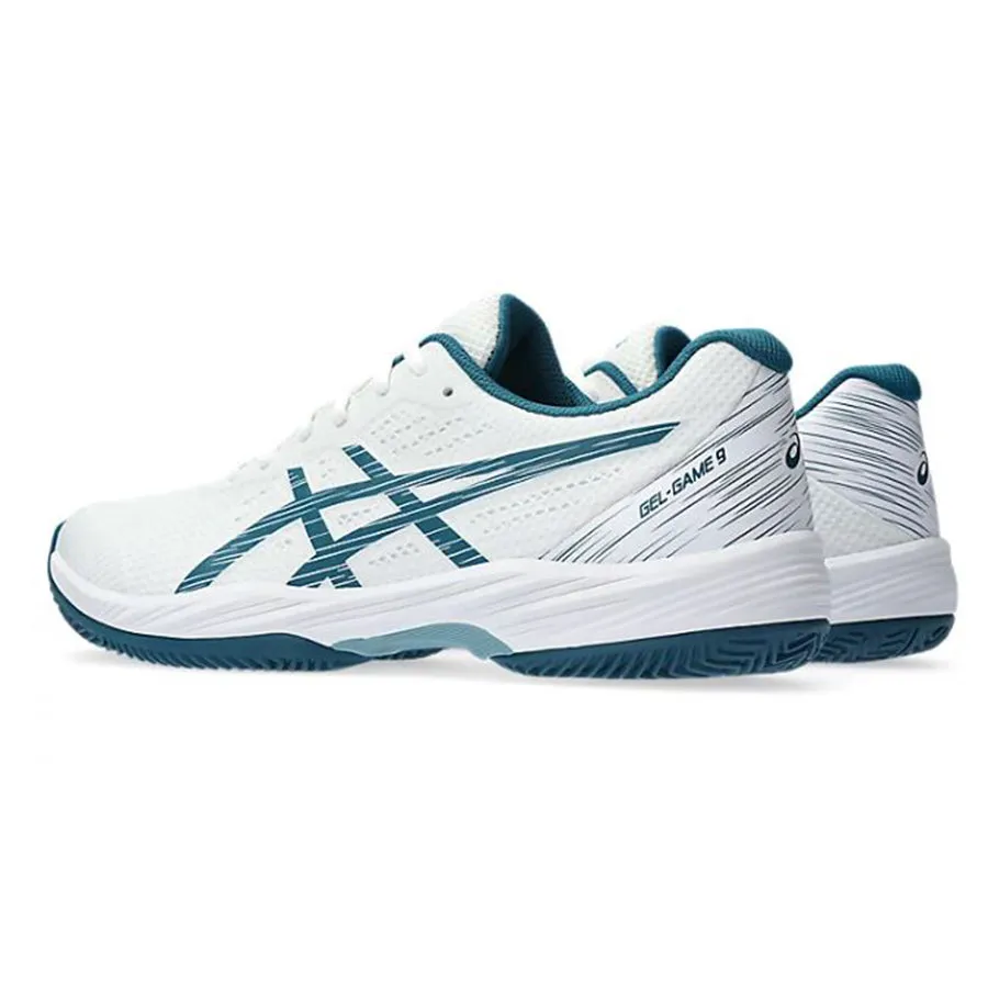 Asics 1041A358 Gel Game 9 Clay Omni Court Mens 102 White/Restful Teal