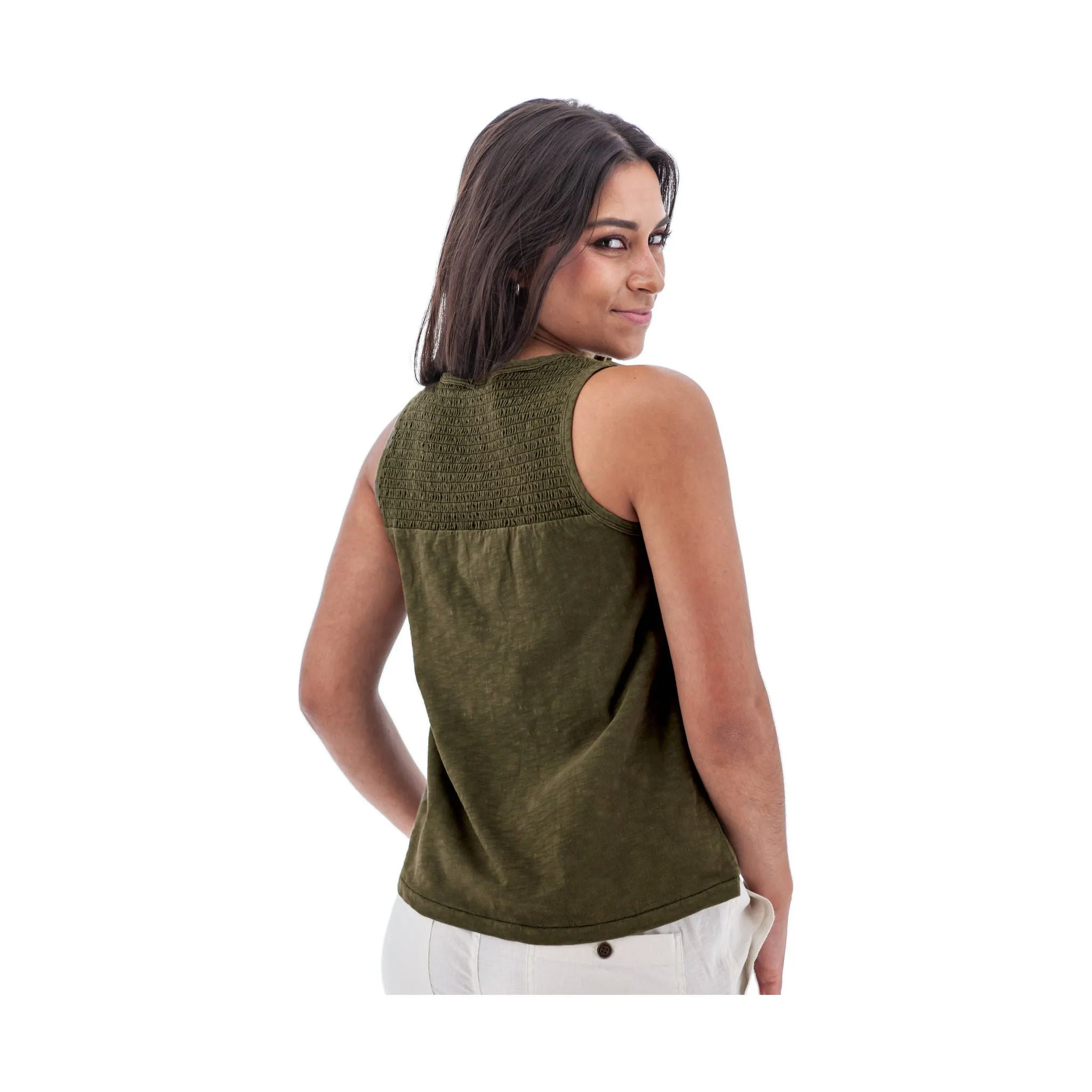 Aventura Women's Essex Tank Top - Dusty Olive - ONLINE STORE CREDIT/EXCHANGE ONLY