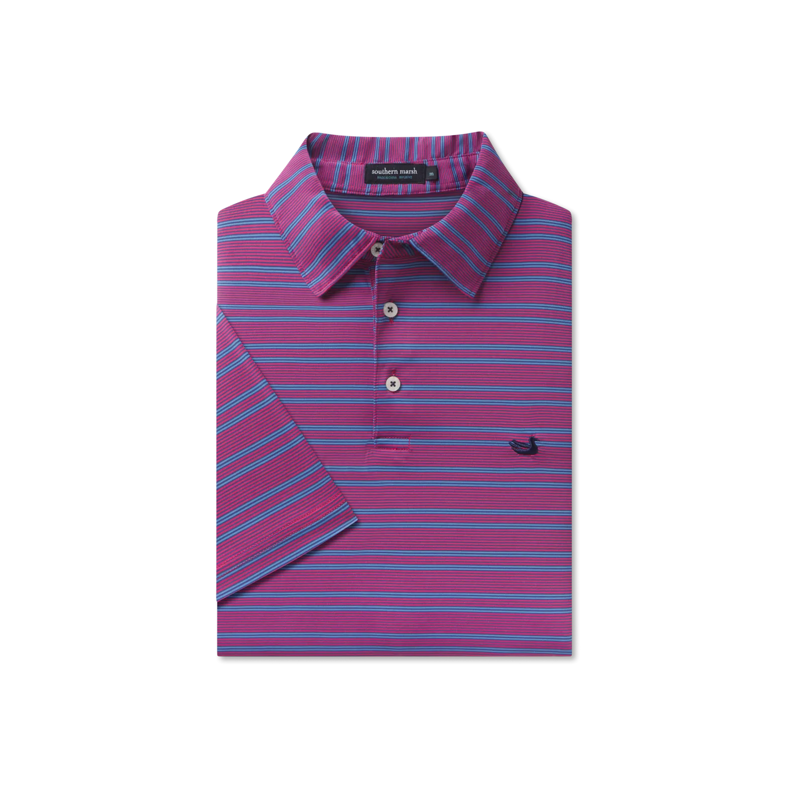 Bermuda Performance Polo - Naples Stripe