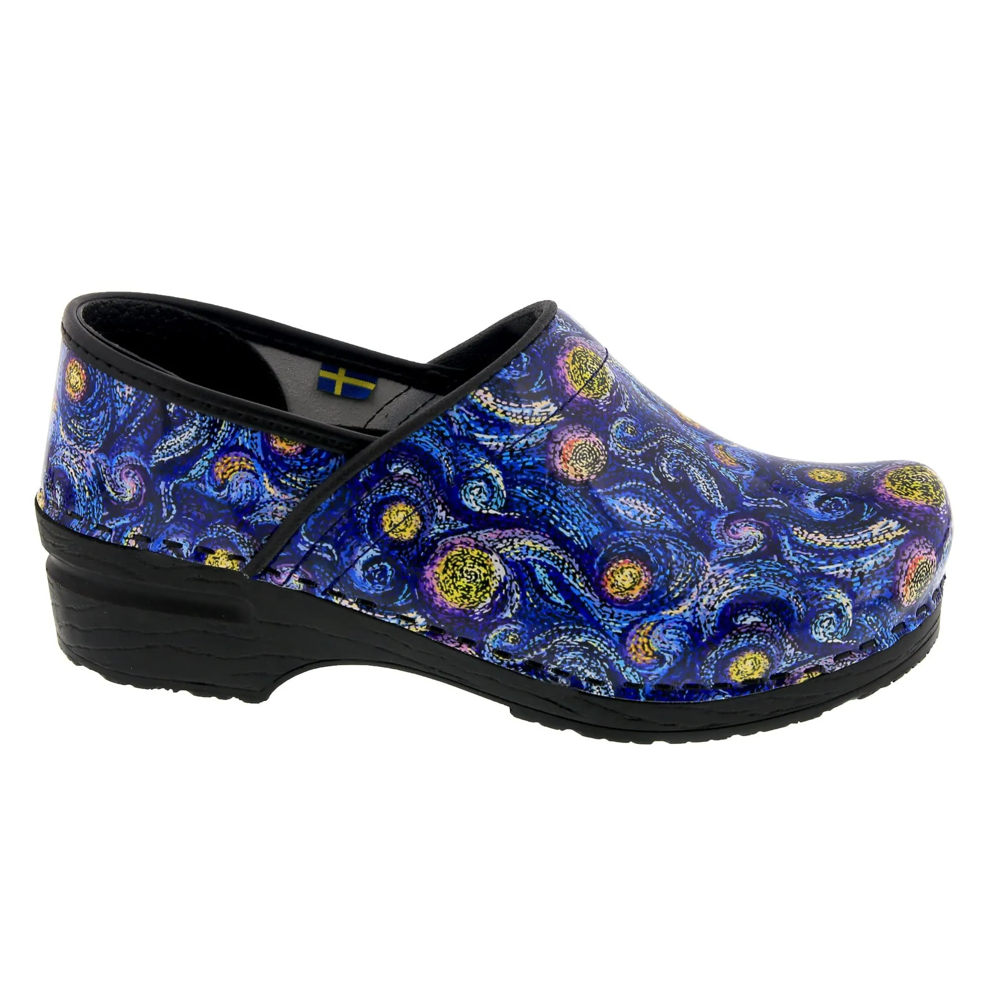 BJORK PROFESSIONAL Starry Leather Clogs - CLOSEOUT