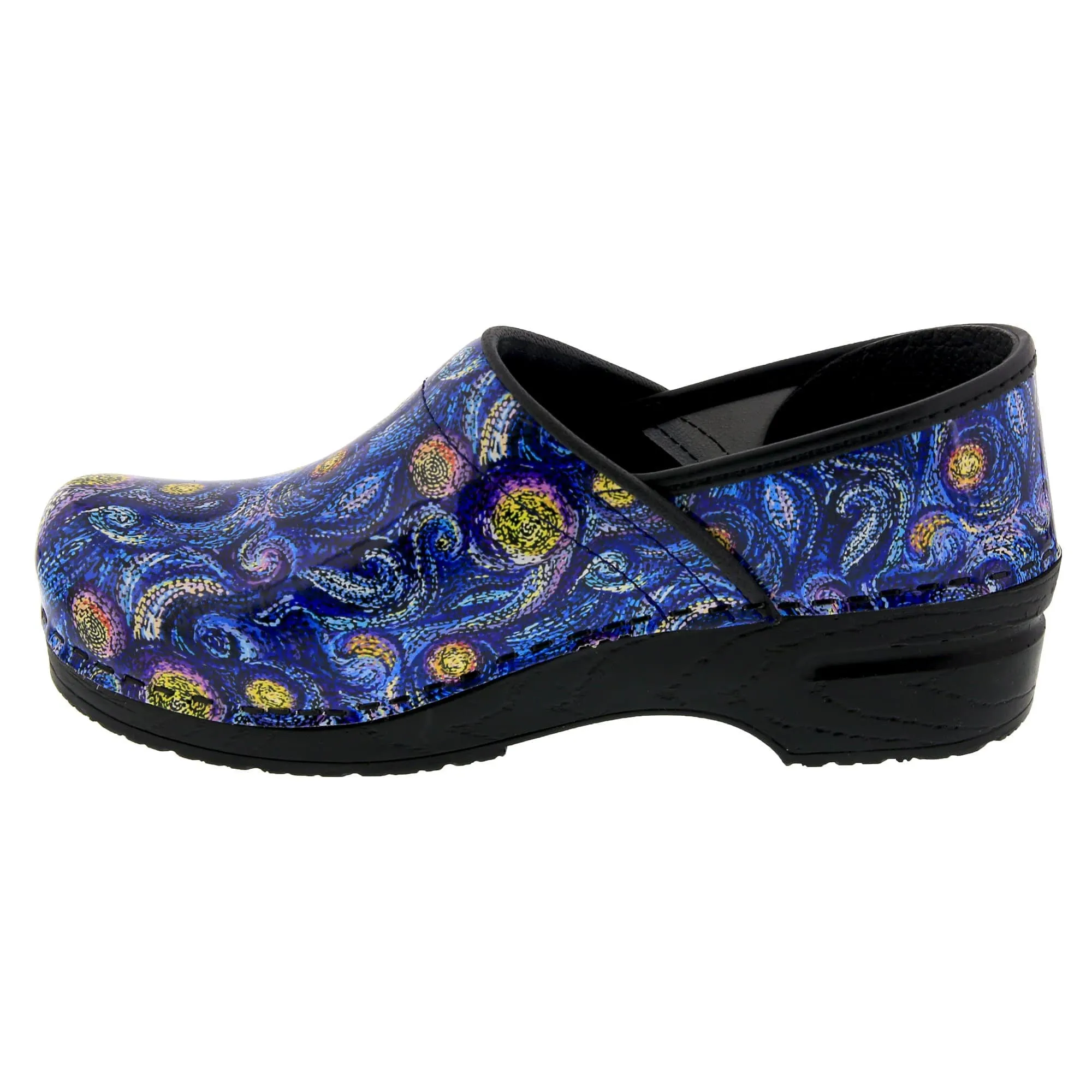 BJORK PROFESSIONAL Starry Leather Clogs - CLOSEOUT