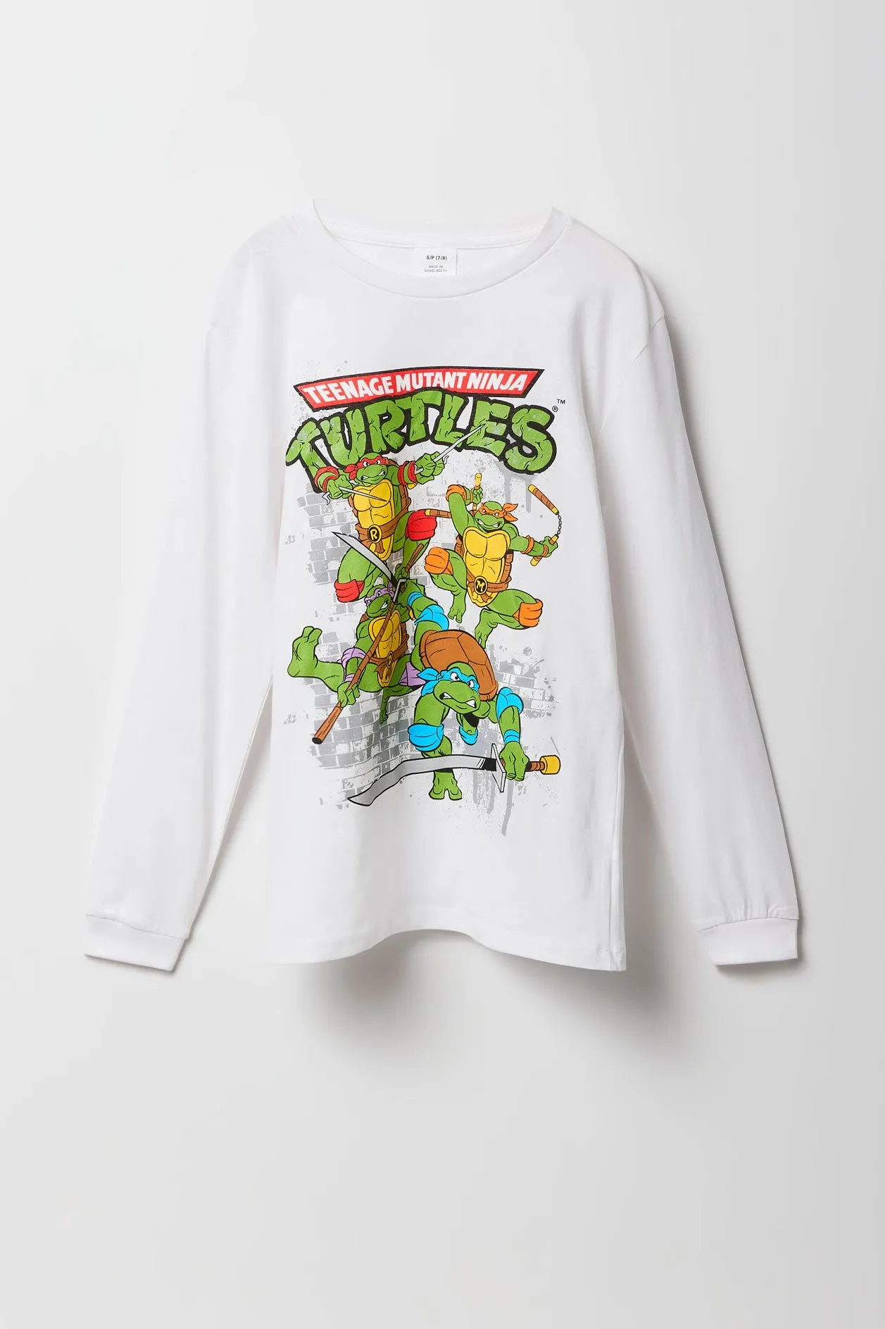 Boys TMNT Graphic Long Sleeve Top