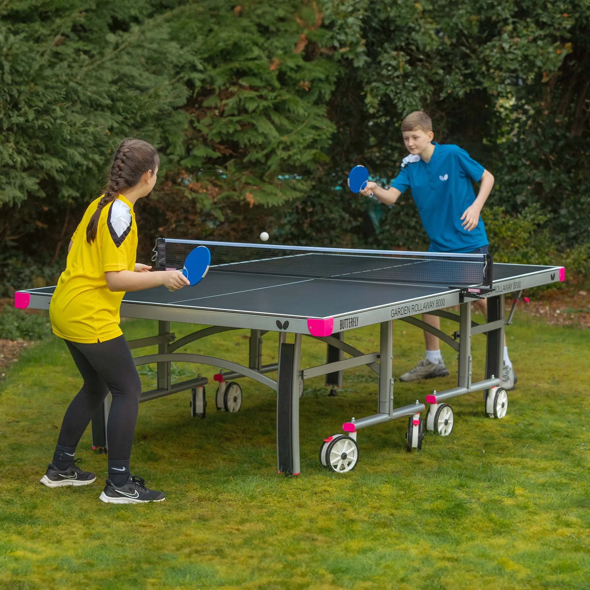 Butterfly Garden Rollaway 8000 Outdoor Table Tennis Table