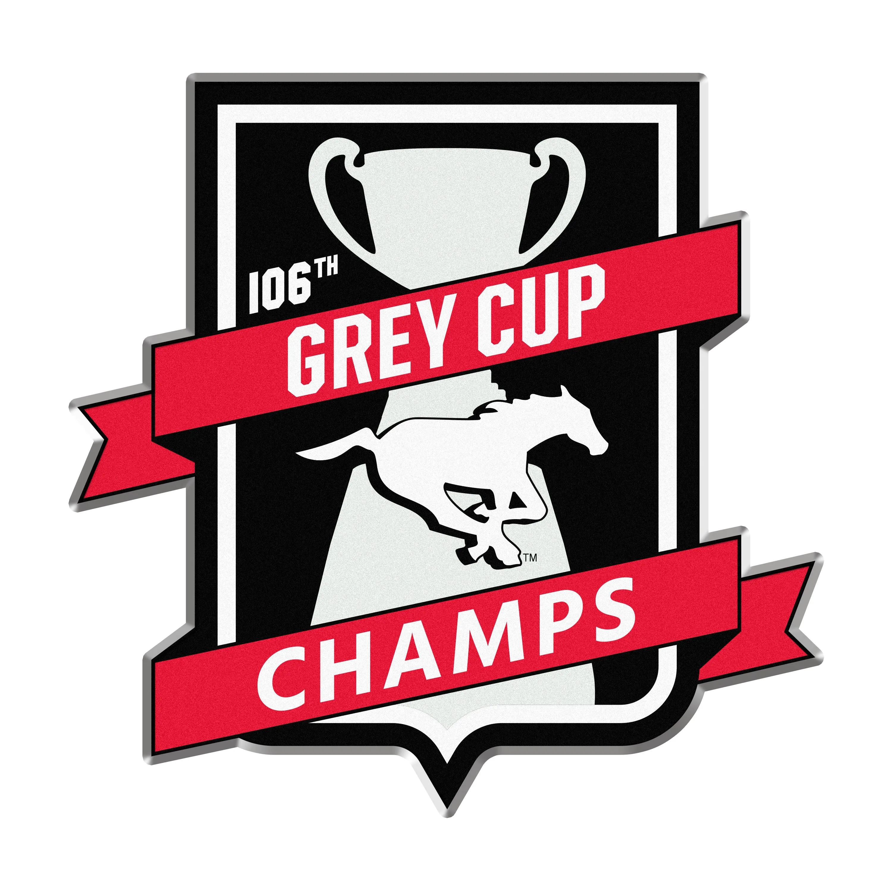 Calgary Stampeders 2018 106th Grey Cup Champions CFL Football Collectible Lapel Pin