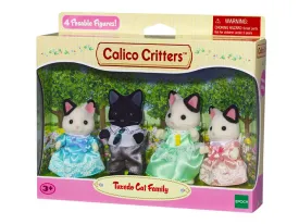 Calico Critters Tuxedo Cat Family