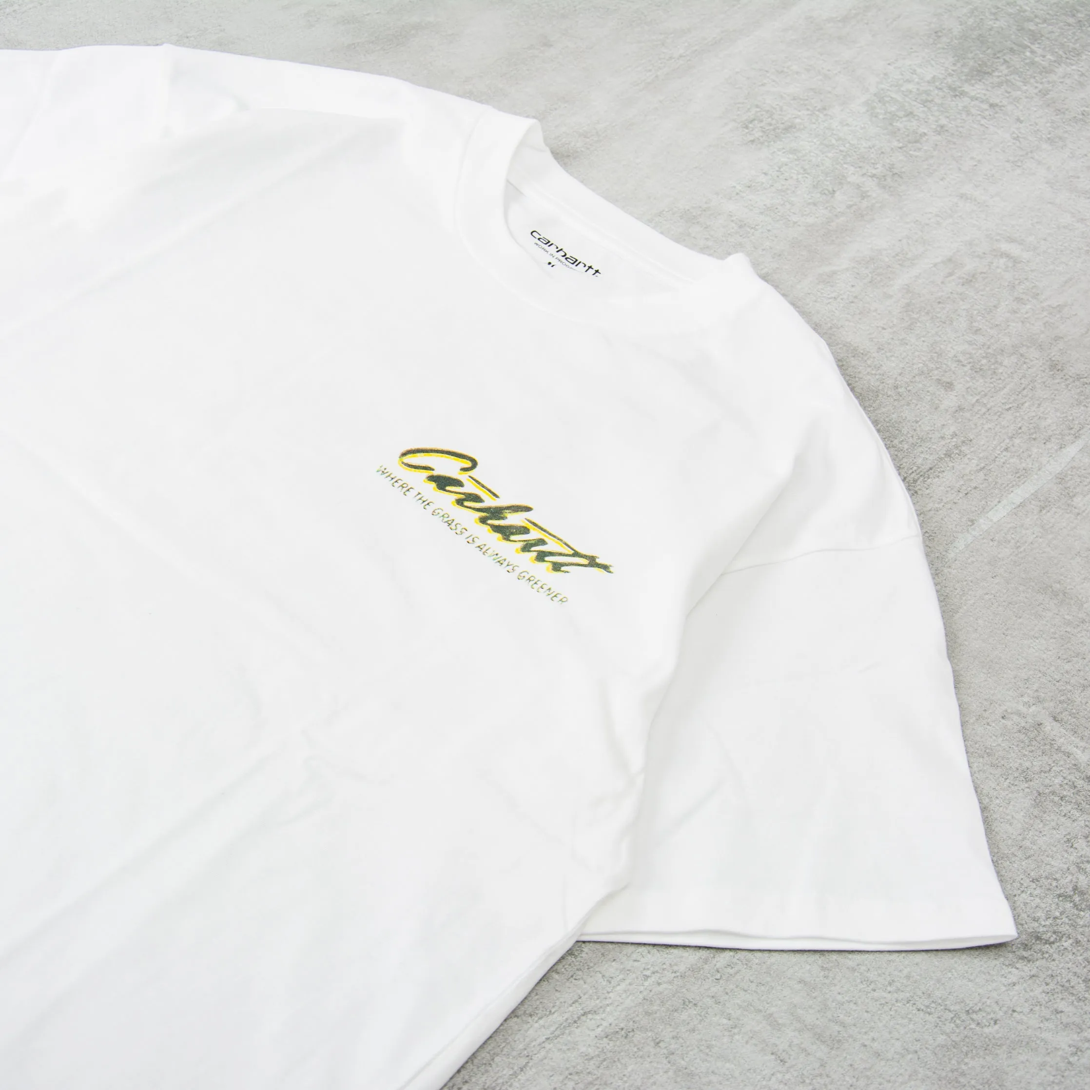 Carhartt WIP Green Grass Tee - White