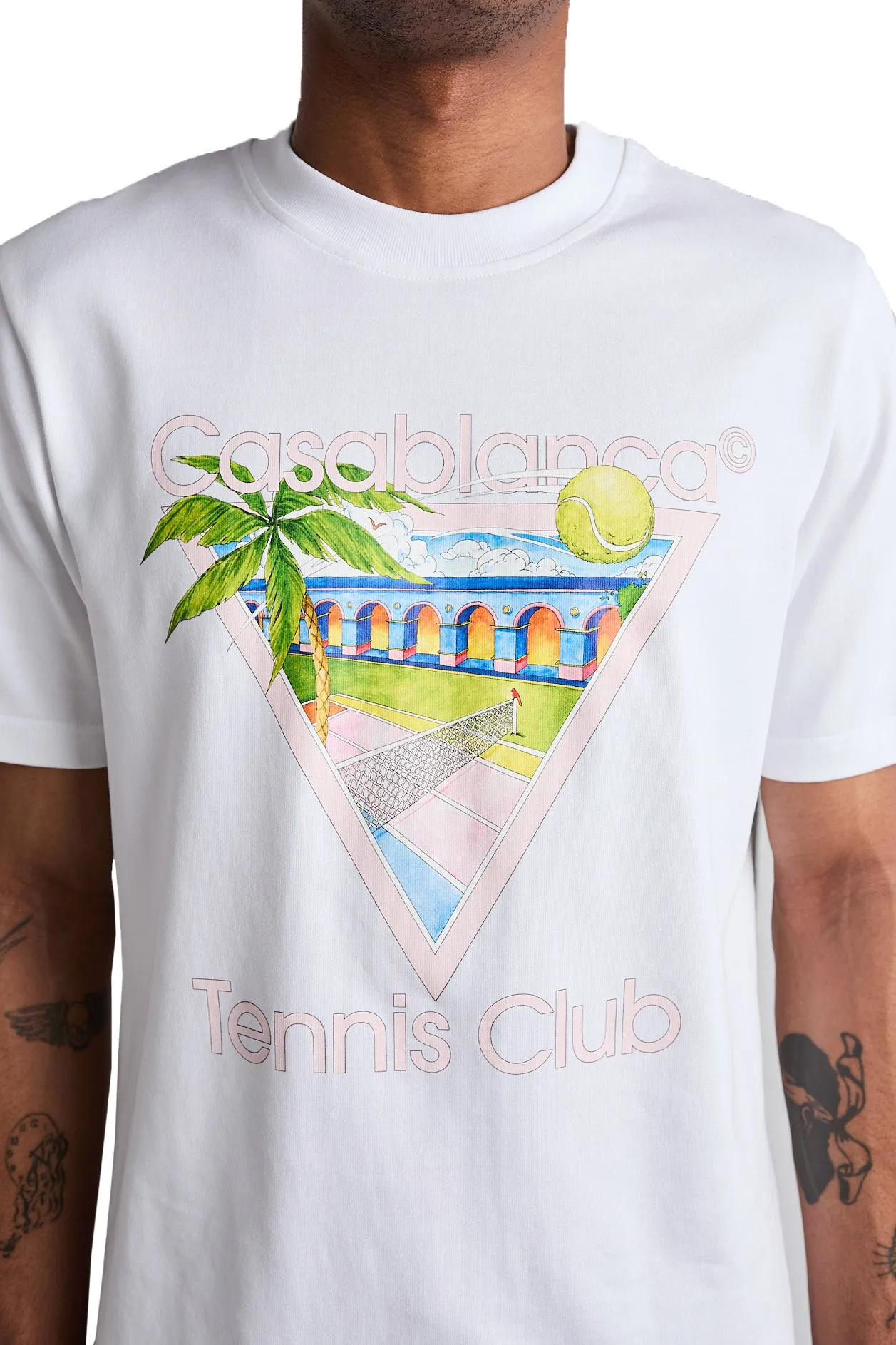 Casablanca Tennis Club Icon Tee 'White'