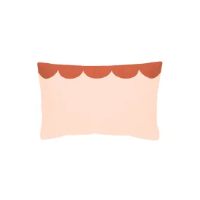 Castle Blush Linen Scallop Pillowcase