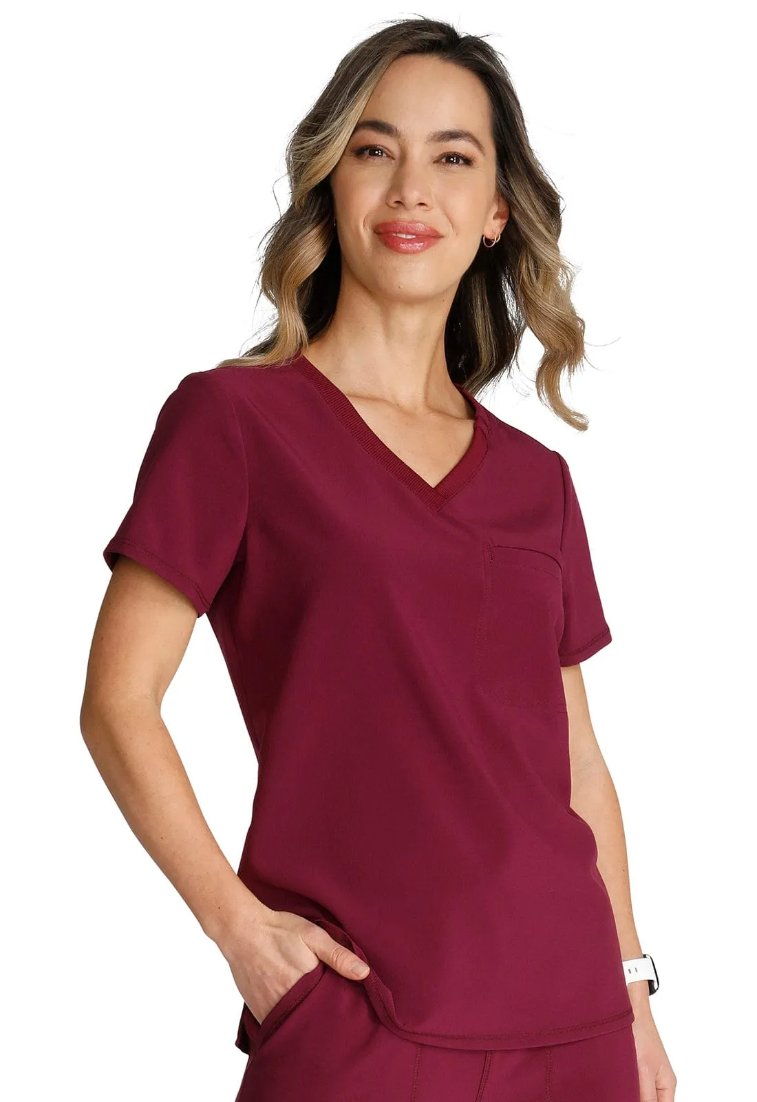 Cherokee Tuckable V-Neck Top CK748A