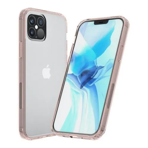 Clear Rose Gold Hard Shell Case - iPhone 12 Pro Max