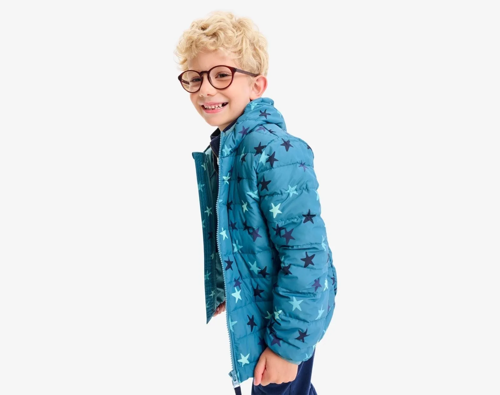 Confetti Stars Lightweight Puffer Jacket