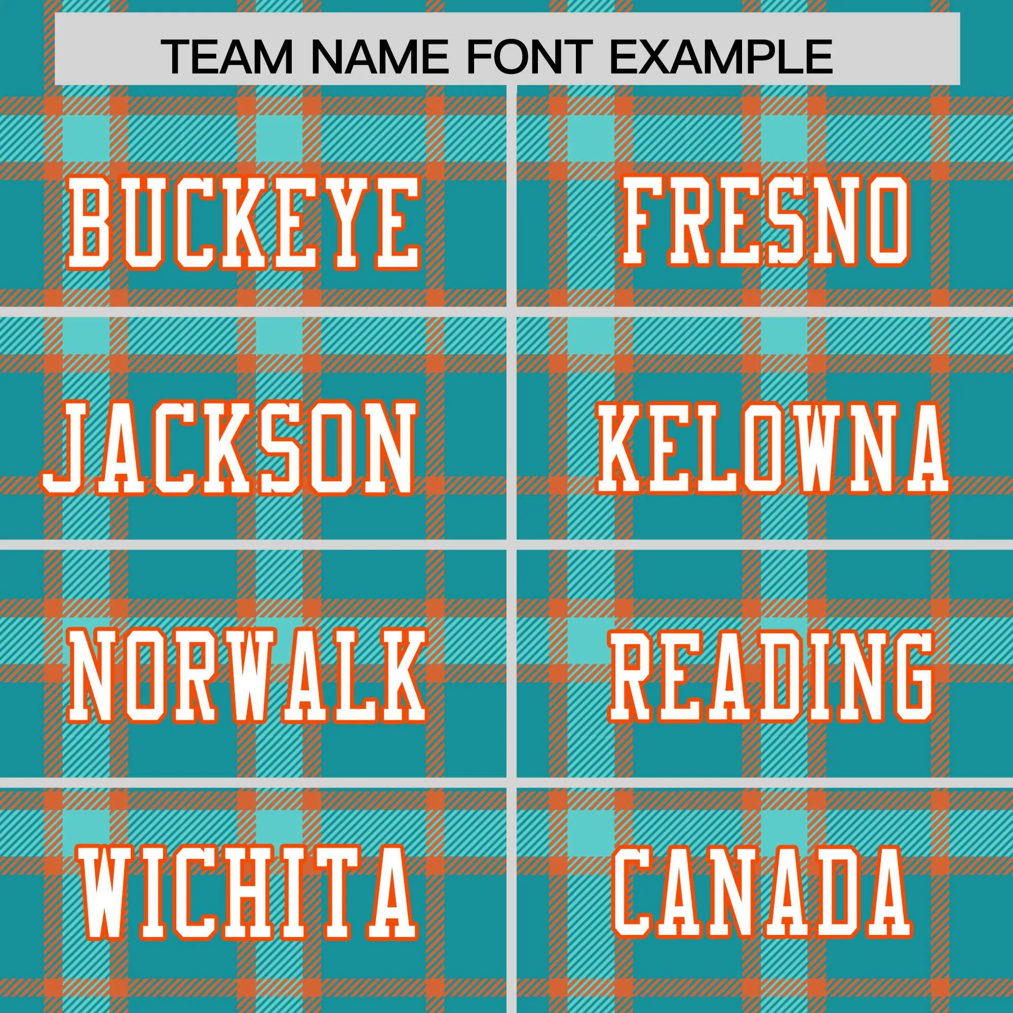 Custom Aqua Personalized Plaid Pattern Design Authentic Football Jersey