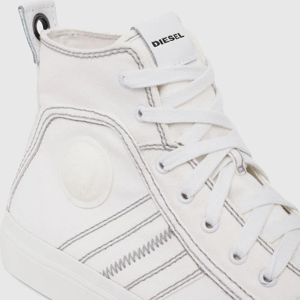 Diesel  S-Astico Mid Lace  Hi Top Trainers - White