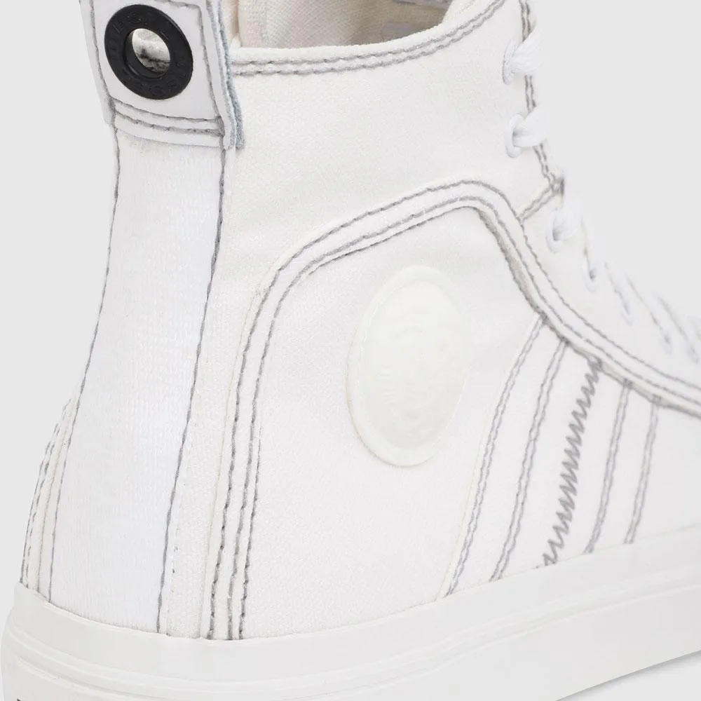 Diesel  S-Astico Mid Lace  Hi Top Trainers - White