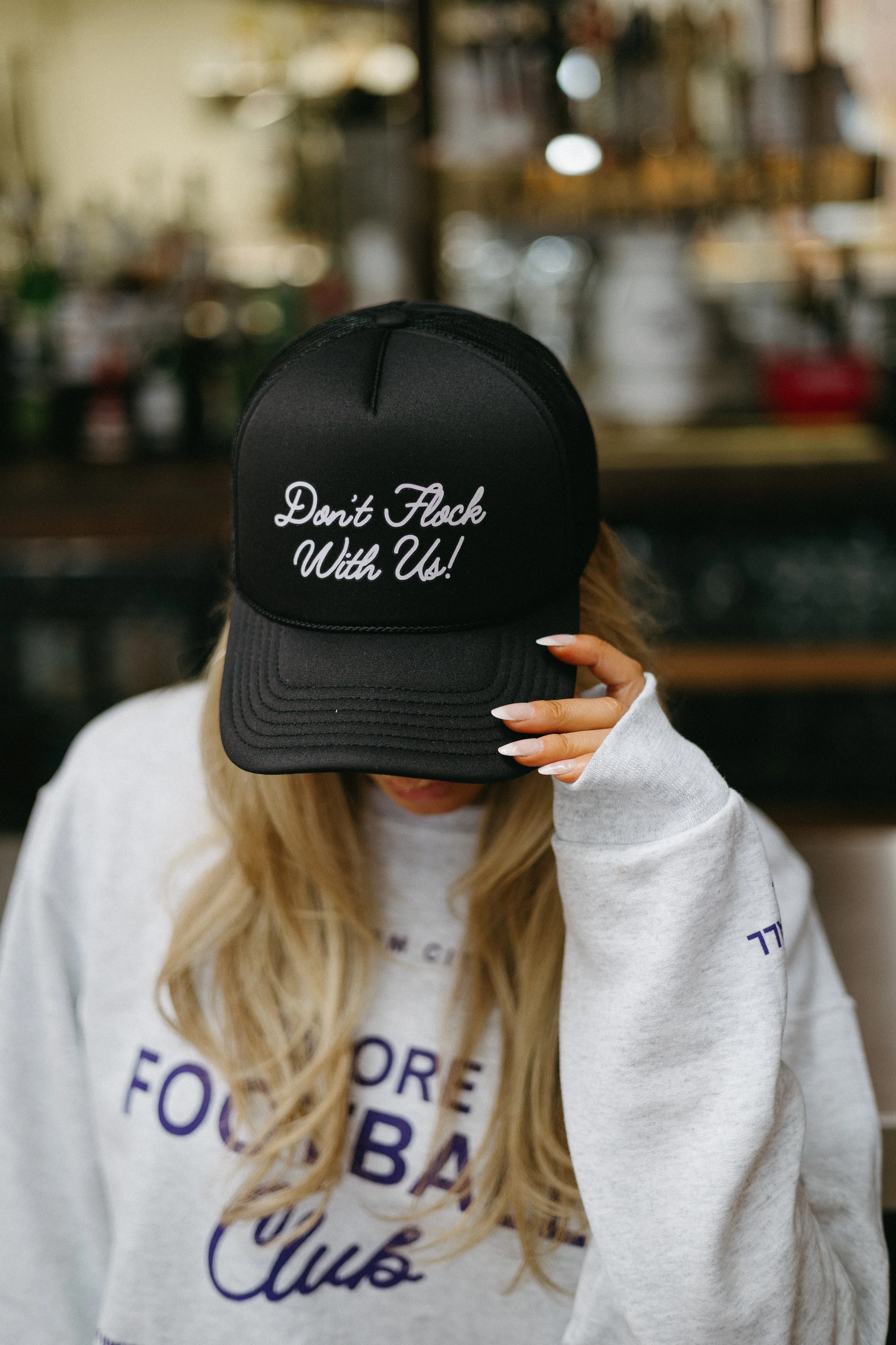 Don’t Flock With Us Trucker Hat By Brightside