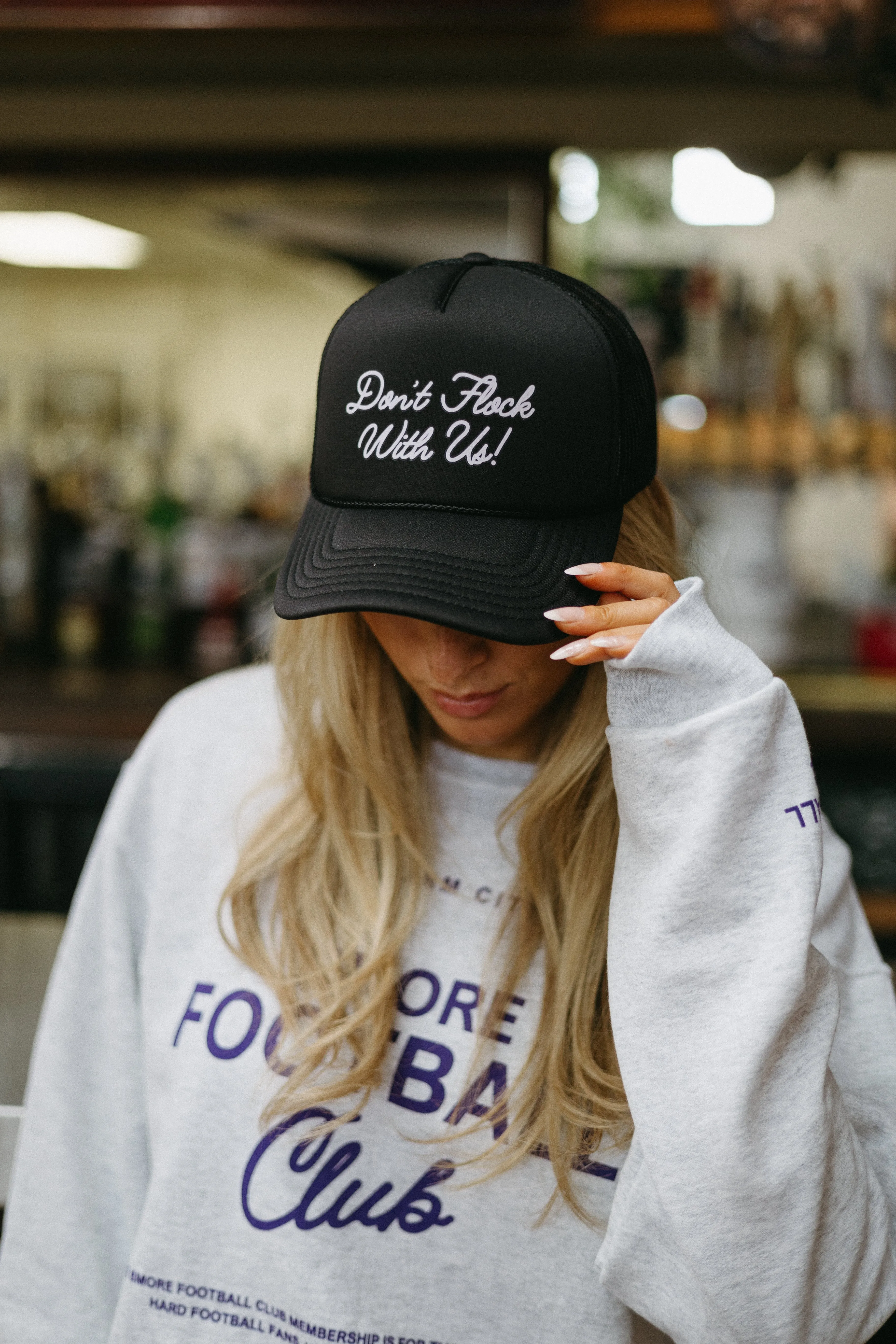 Don’t Flock With Us Trucker Hat By Brightside