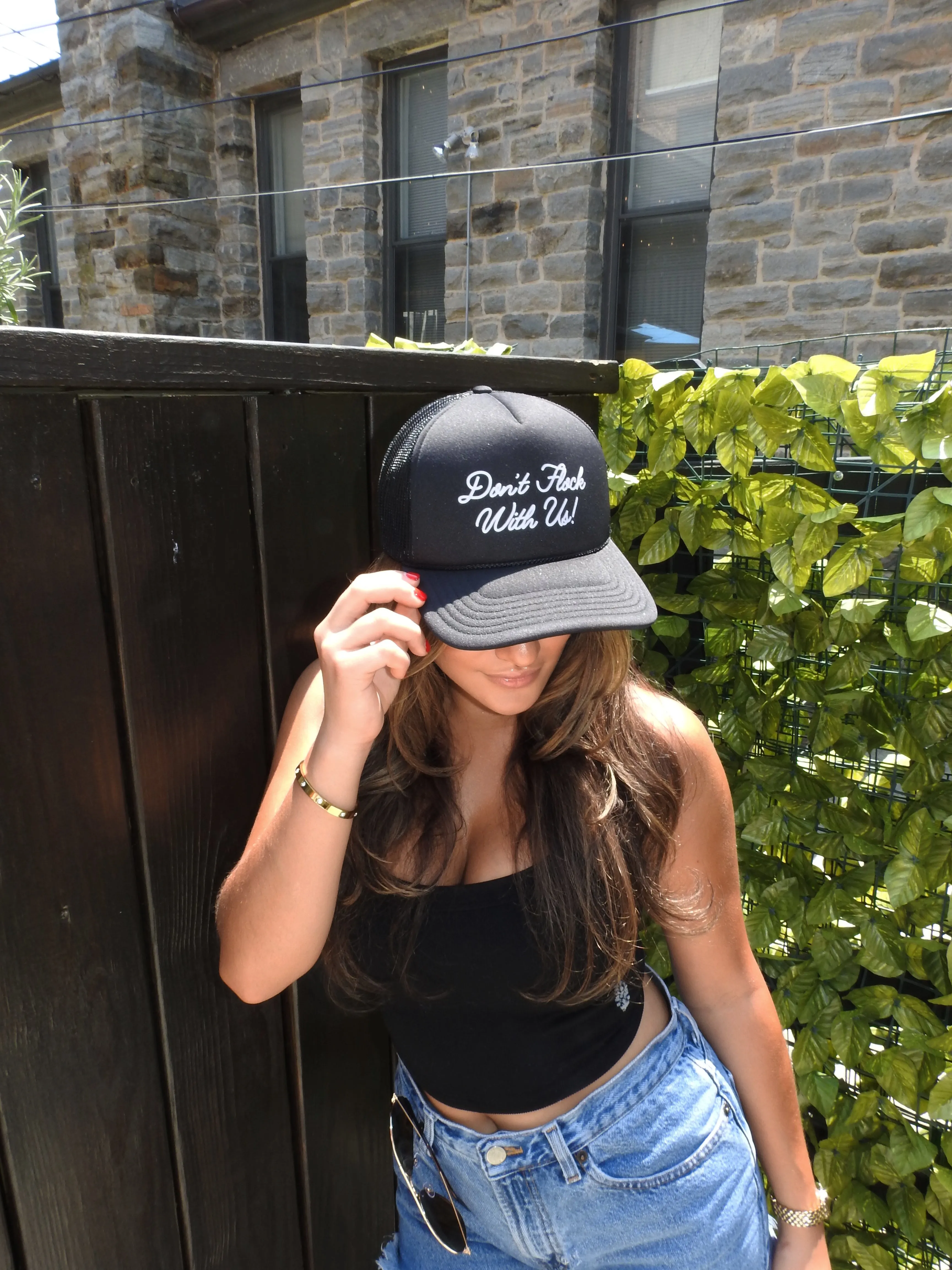 Don’t Flock With Us Trucker Hat By Brightside