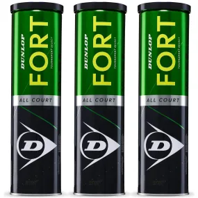 Dunlop Fort All Court Tournament Tennis Balls - 1 Dozen