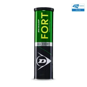 Dunlop Fort All Court Tournament Tennis Balls - 4 Ball Can