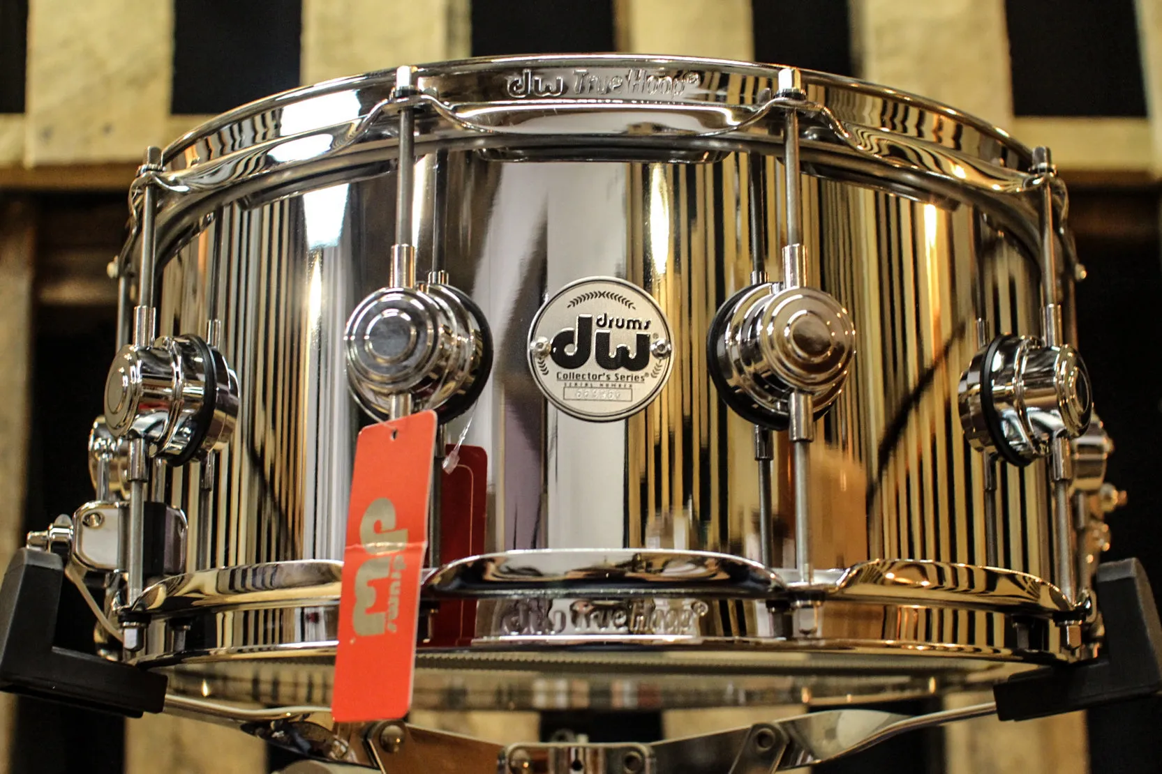 DW Collector's Steel "Smooth Chrome" 6.5x14 Snare Drum - DRVS6514SPC