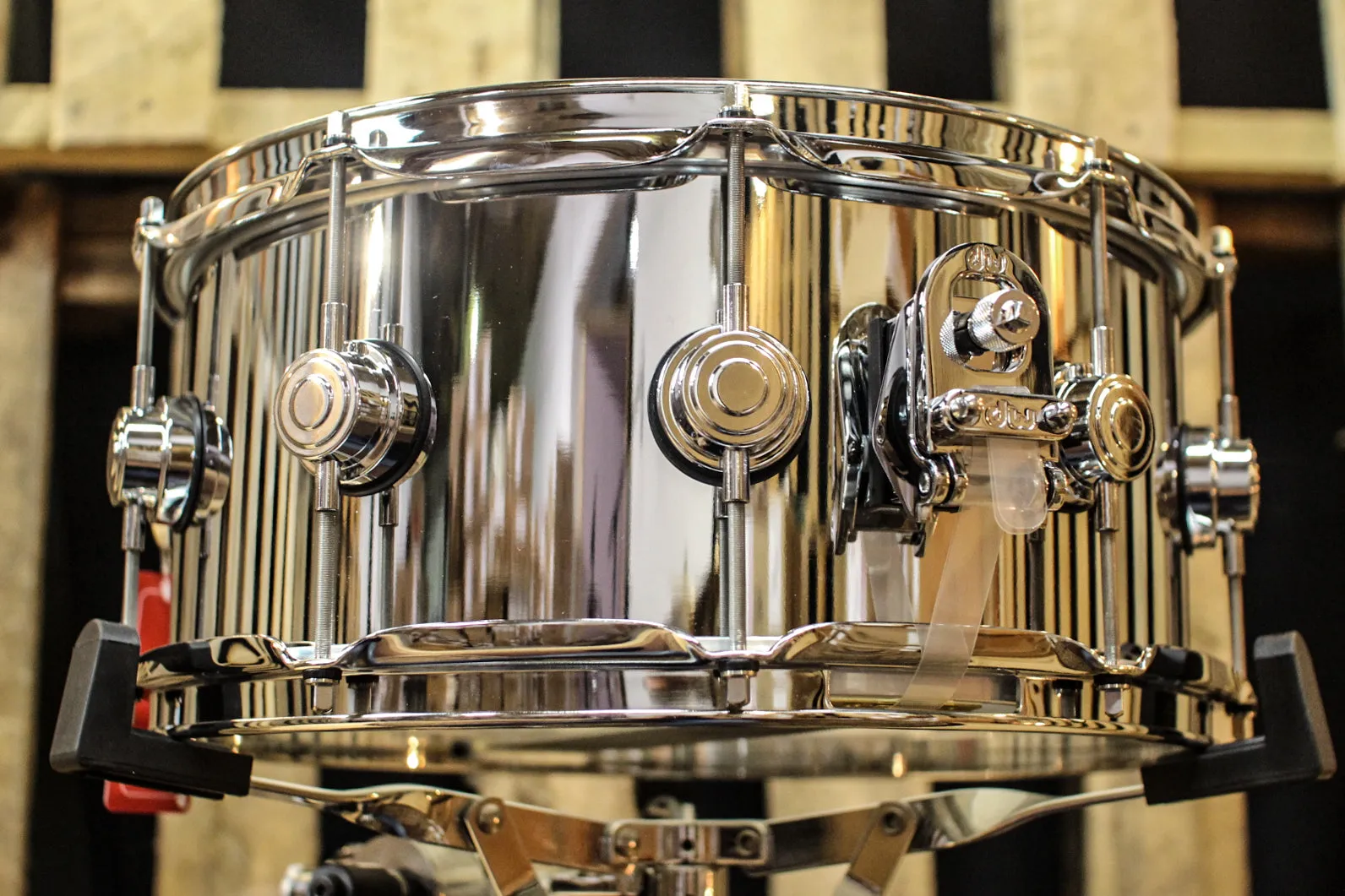 DW Collector's Steel "Smooth Chrome" 6.5x14 Snare Drum - DRVS6514SPC