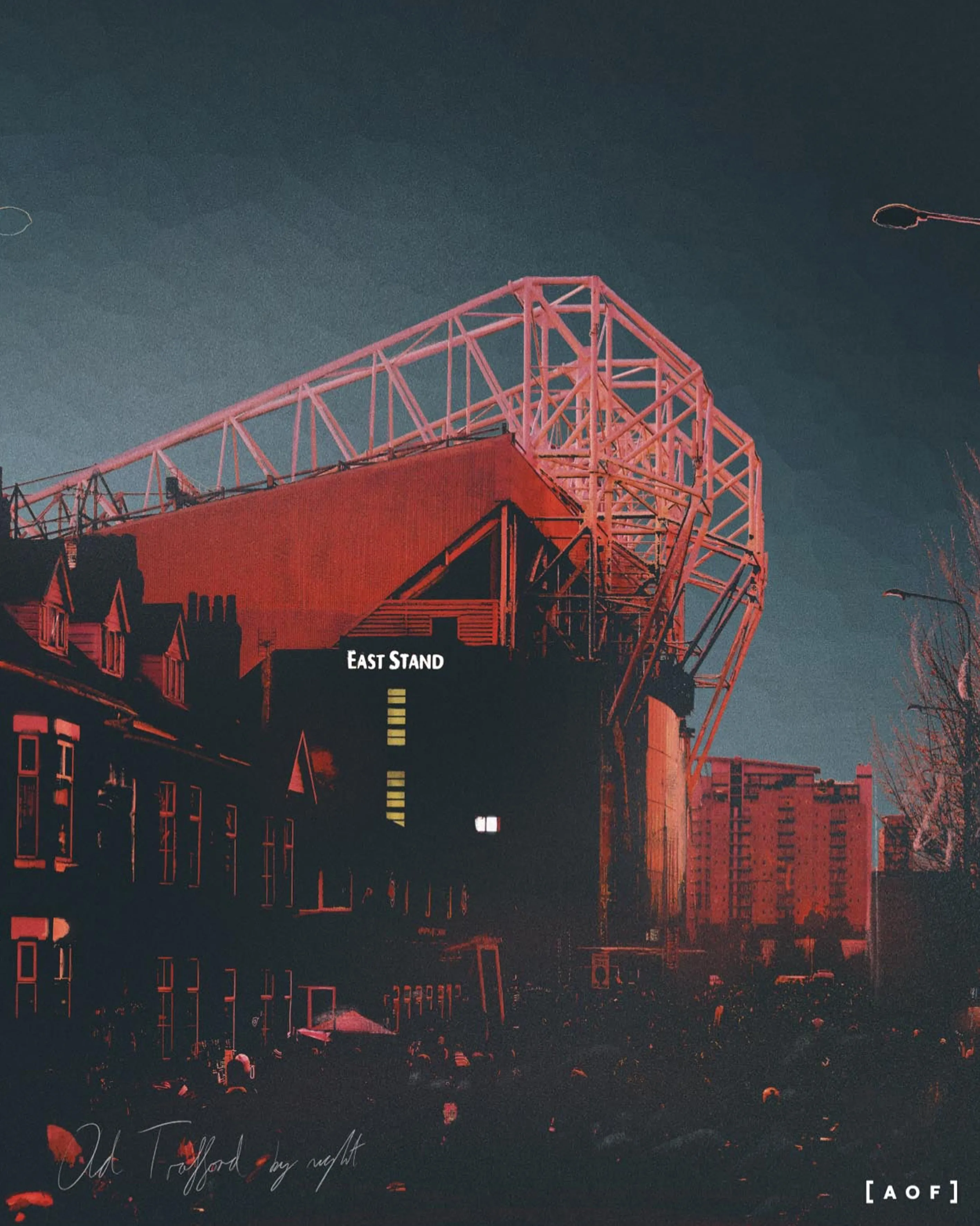 East Stand by Night - Print