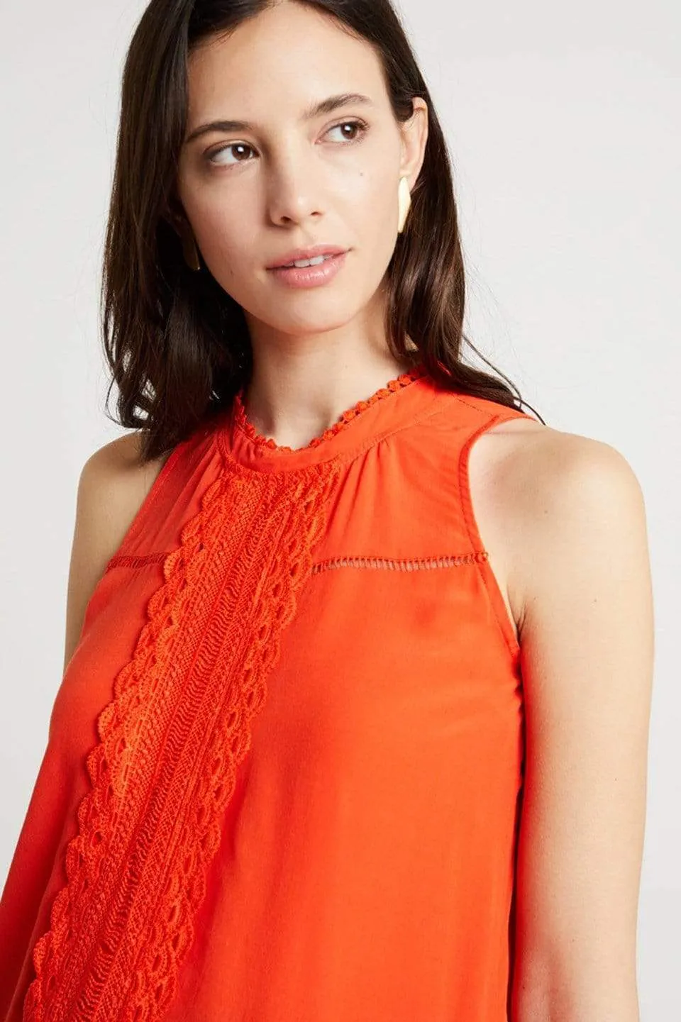 Edyth Nursing Top Tangerine