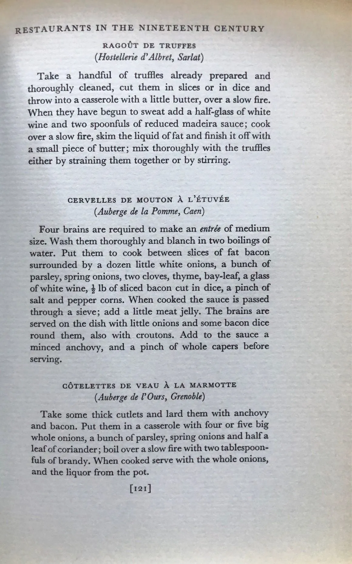 (Food History) Pierre Andrieu. Fine Bouche: A History of the Restaurant in France