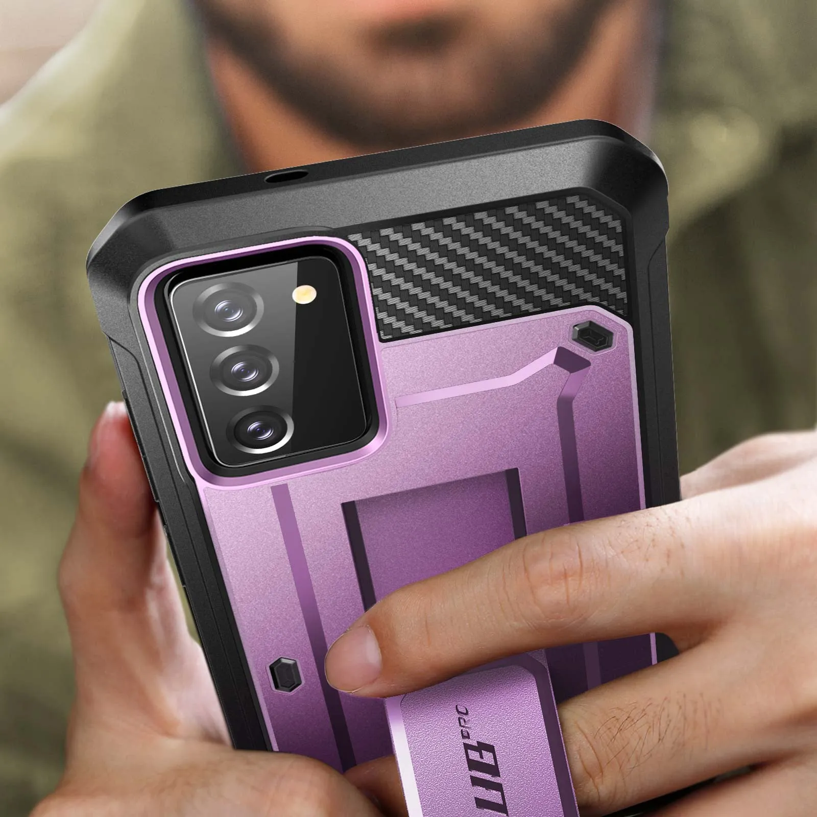 Galaxy Note20 Unicorn Beetle PRO Rugged Holster Case-Metallic Purple