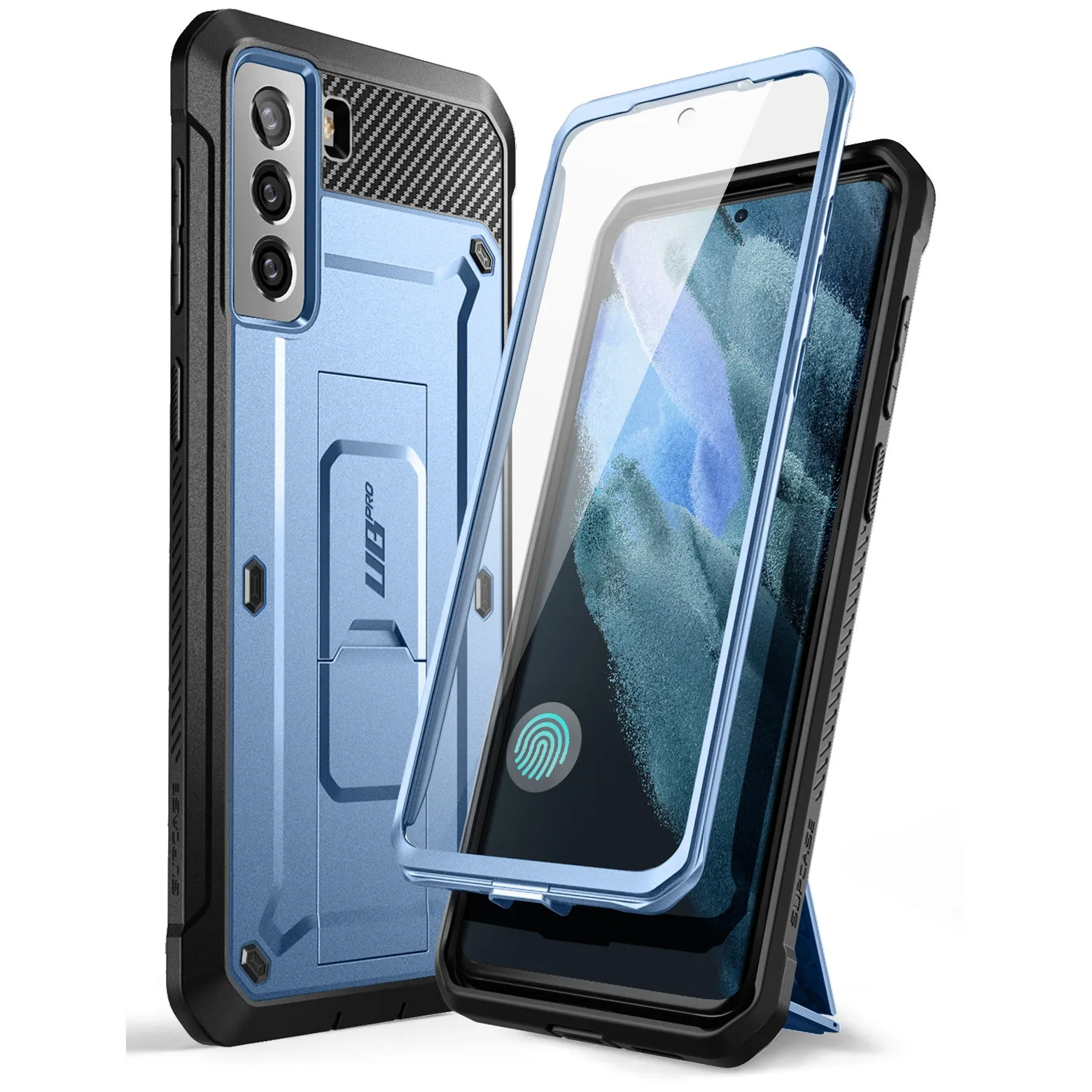 Galaxy S21 FE Unicorn Beetle PRO Rugged Case-Metallic Blue